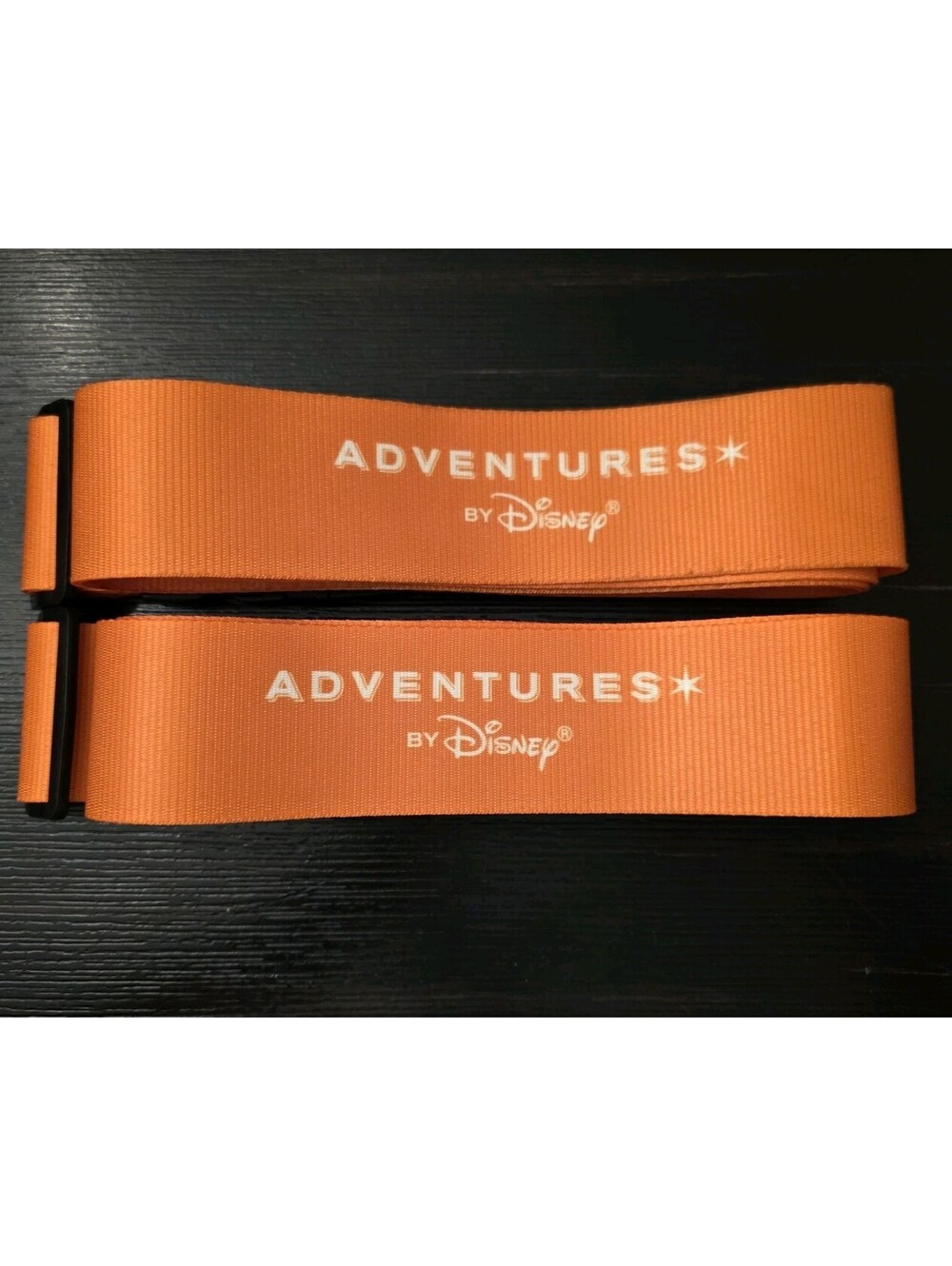 Disney Adventures By Disney Orange Luggage Strap Set Of 2 Adjustable Travel VGC